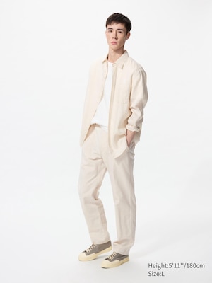 Linen Blend Relaxed Pants