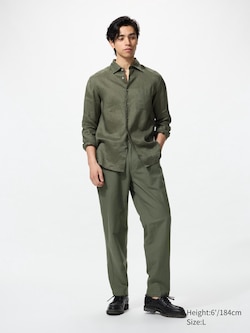 Linen Blend Relaxed Pants