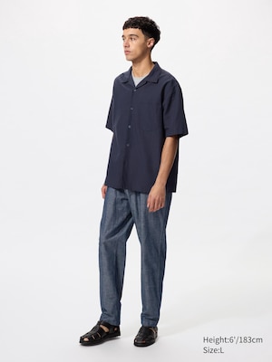 Linen Blend Relaxed Pants