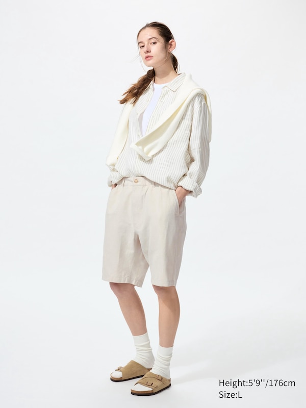 Linen Blend Shorts | 9.5"