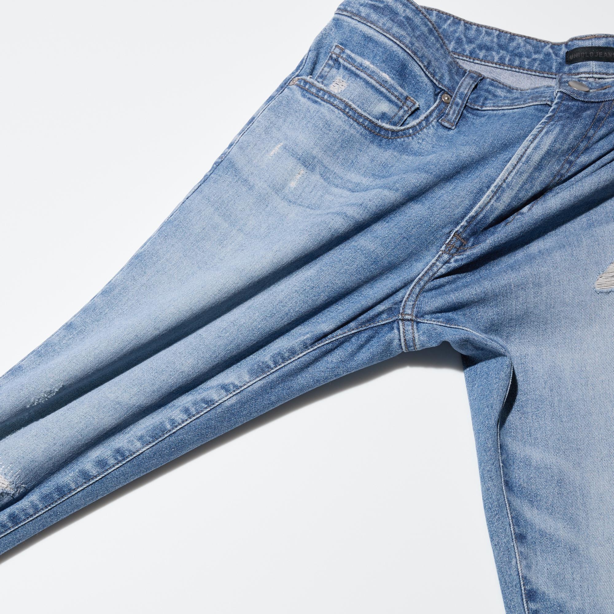 Skinny Fit Distressed Jeans