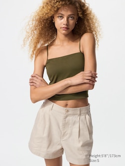 AIRism Cotton Cropped Tube Bra Top