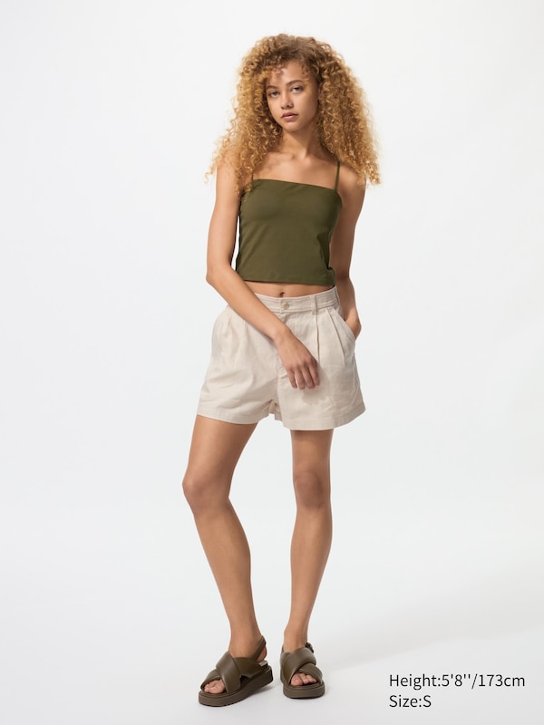 AIRism Cotton Cropped Tube Bra Top