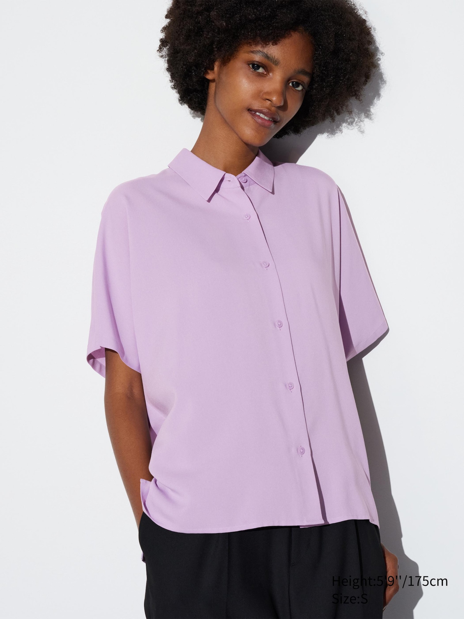 Rayon Short-Sleeve Blouse | UNIQLO US