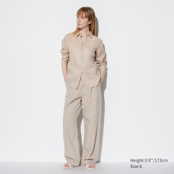 Premium Linen Long Sleeve Shirt | UNIQLO US