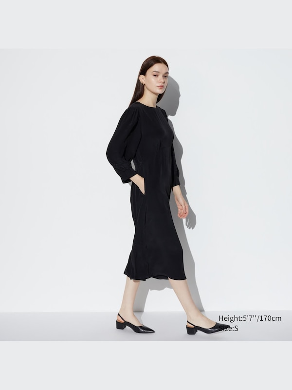 3/4 Sleeve Flare Dress