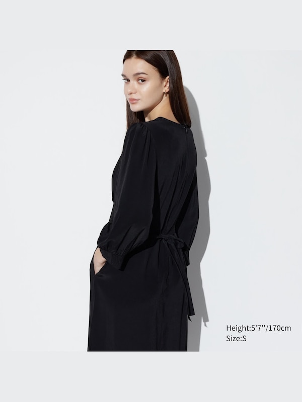 3/4 Sleeve Flare Dress