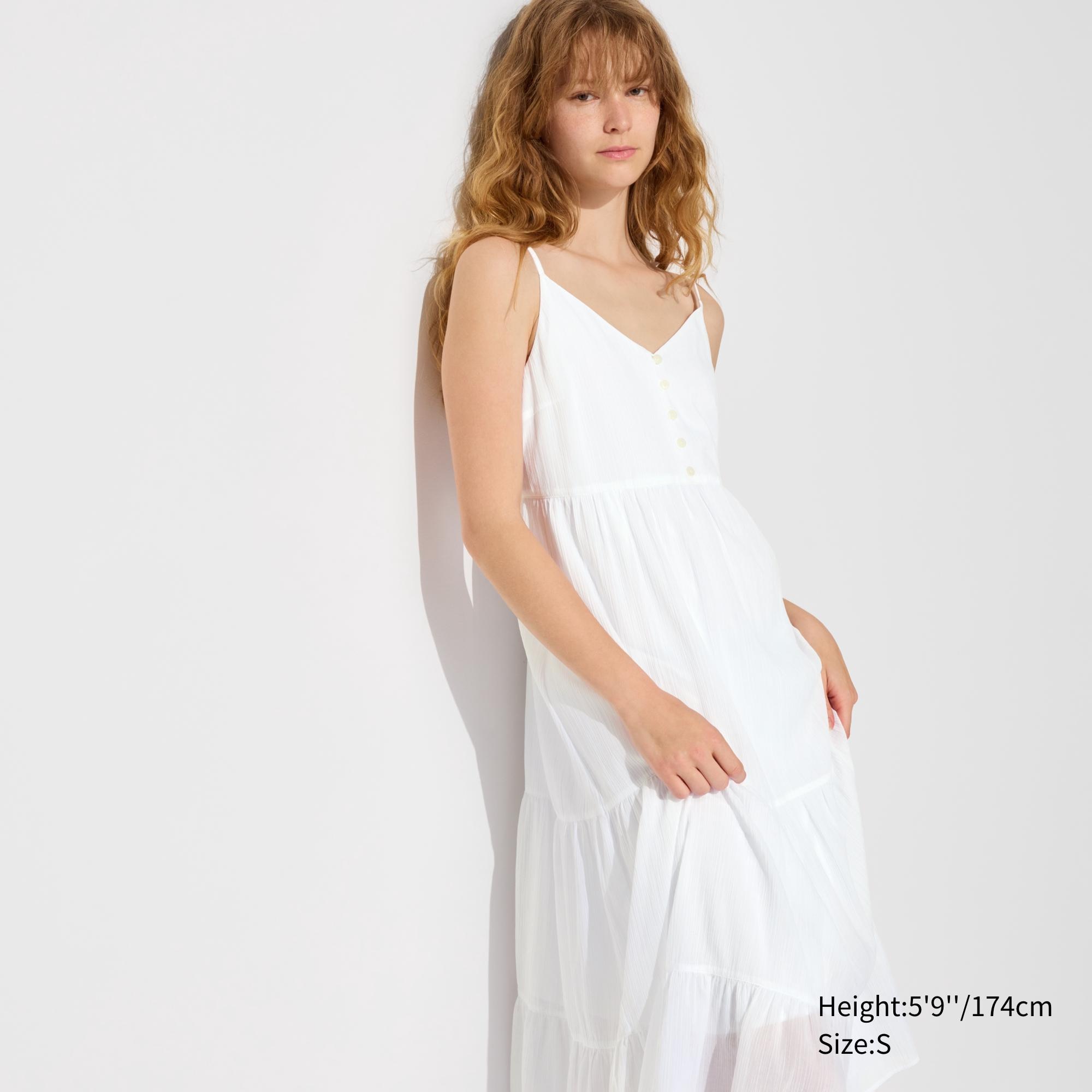 Crinkle Cotton Camisole Dress