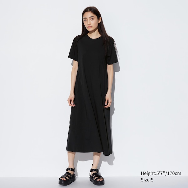 AIRism Cotton Short Sleeve T-Shirt Dress | UNIQLO US