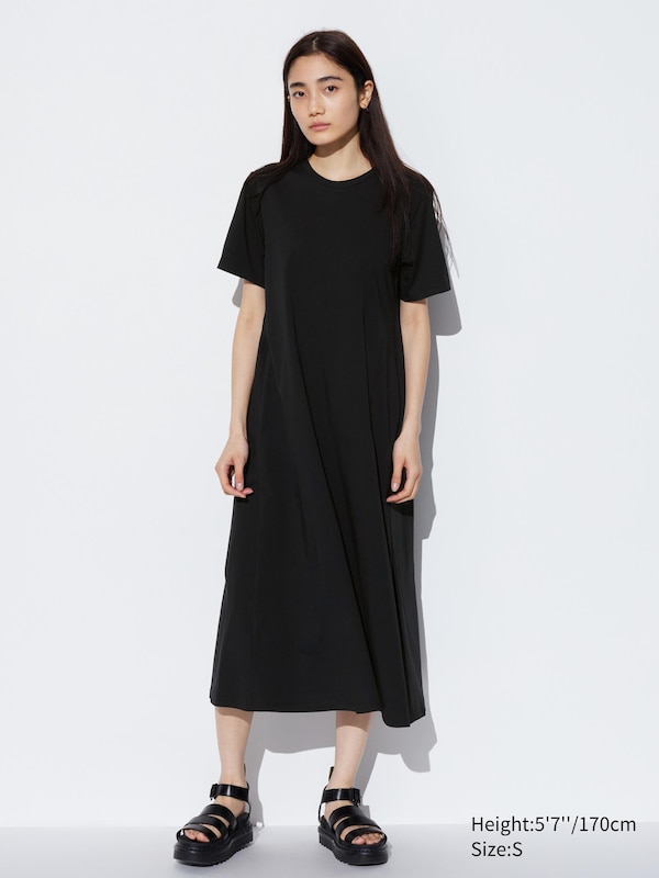 AIRism Cotton Short Sleeve T-Shirt Dress | UNIQLO US