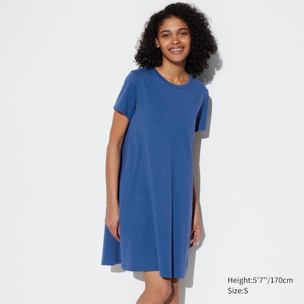 AIRism Cotton Short-Sleeve Mini Dress | UNIQLO US