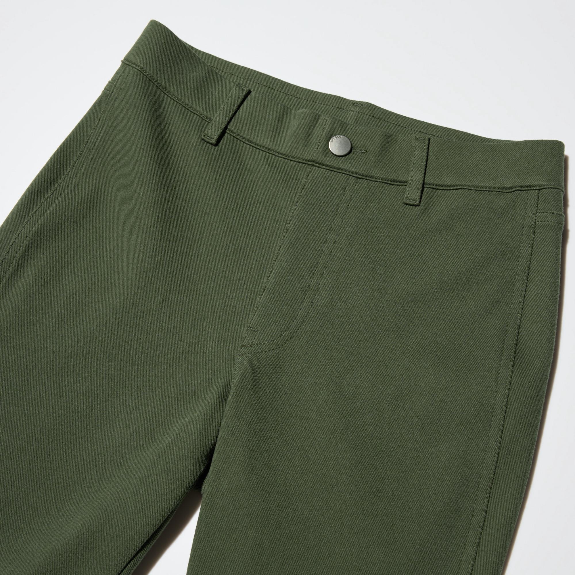Fully elasticated mid-waist for a comfortable fit. With belt loops.