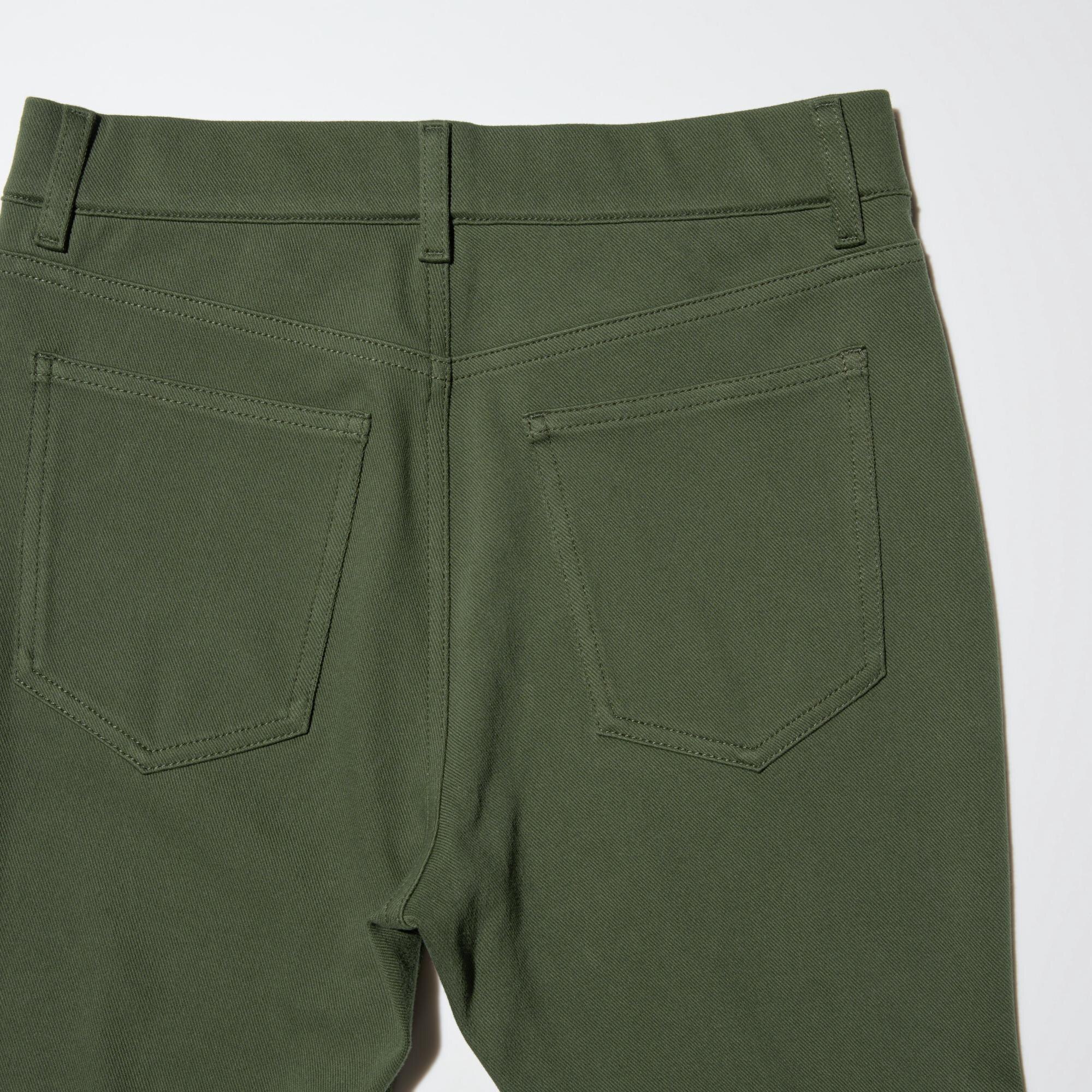 Meticulous design details including the button size, stitch work, and size of the back pockets.