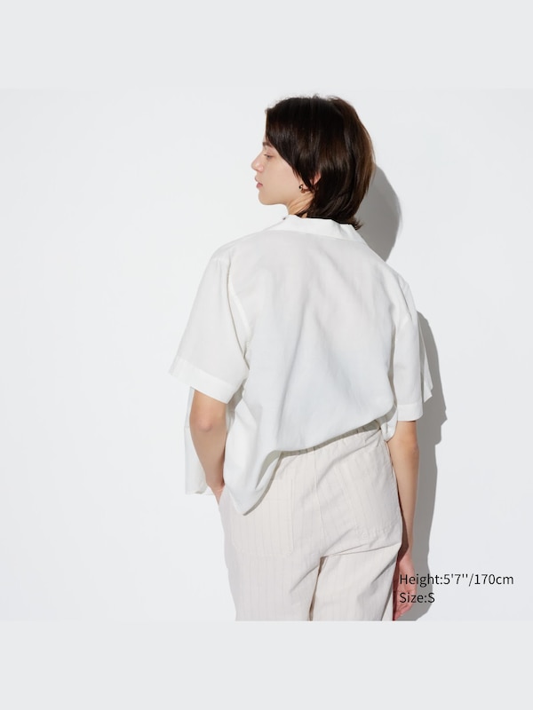 Linen Cotton Striped Tapered Pants