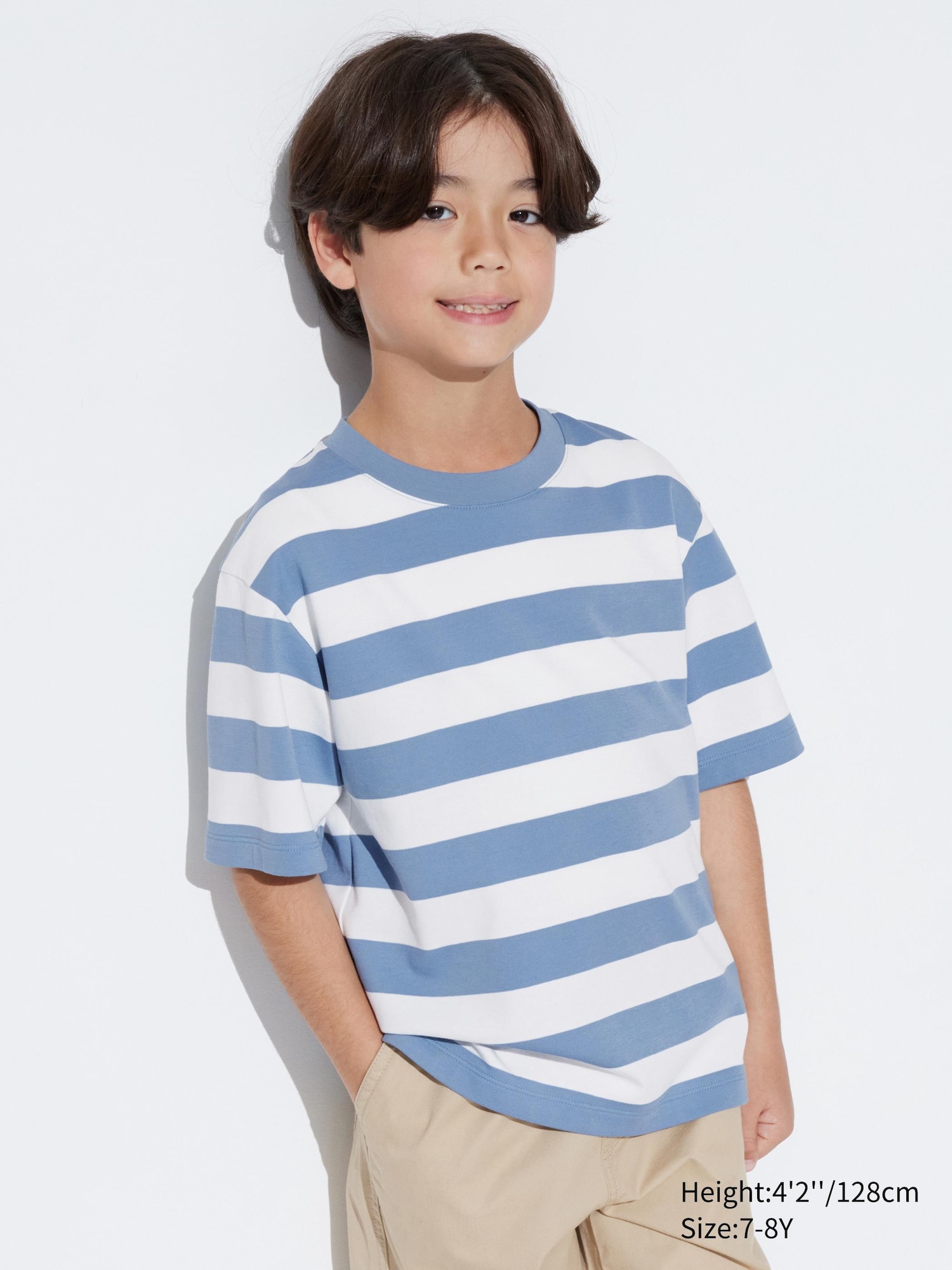 AIRism Cotton Striped Crew Neck T-Shirt | UNIQLO US