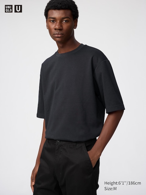 Uniqlo AIRism Cotton Oversized T-Shirt | Half-Sleeve