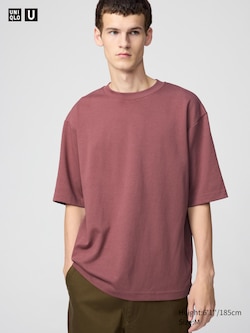 AIRism Cotton Oversized T-Shirt | Half-Sleeve