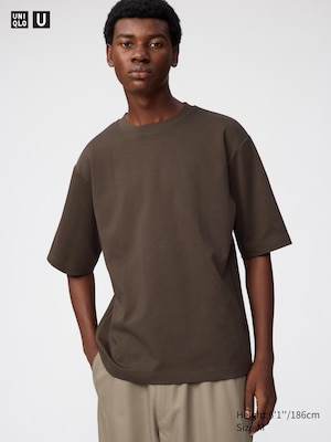 AIRism Cotton Oversized T-Shirt | Half-Sleeve