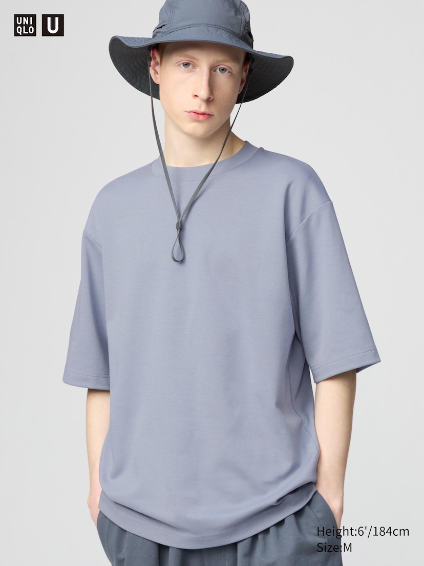 AIRism Cotton Oversized T-Shirt | Half-Sleeve_64