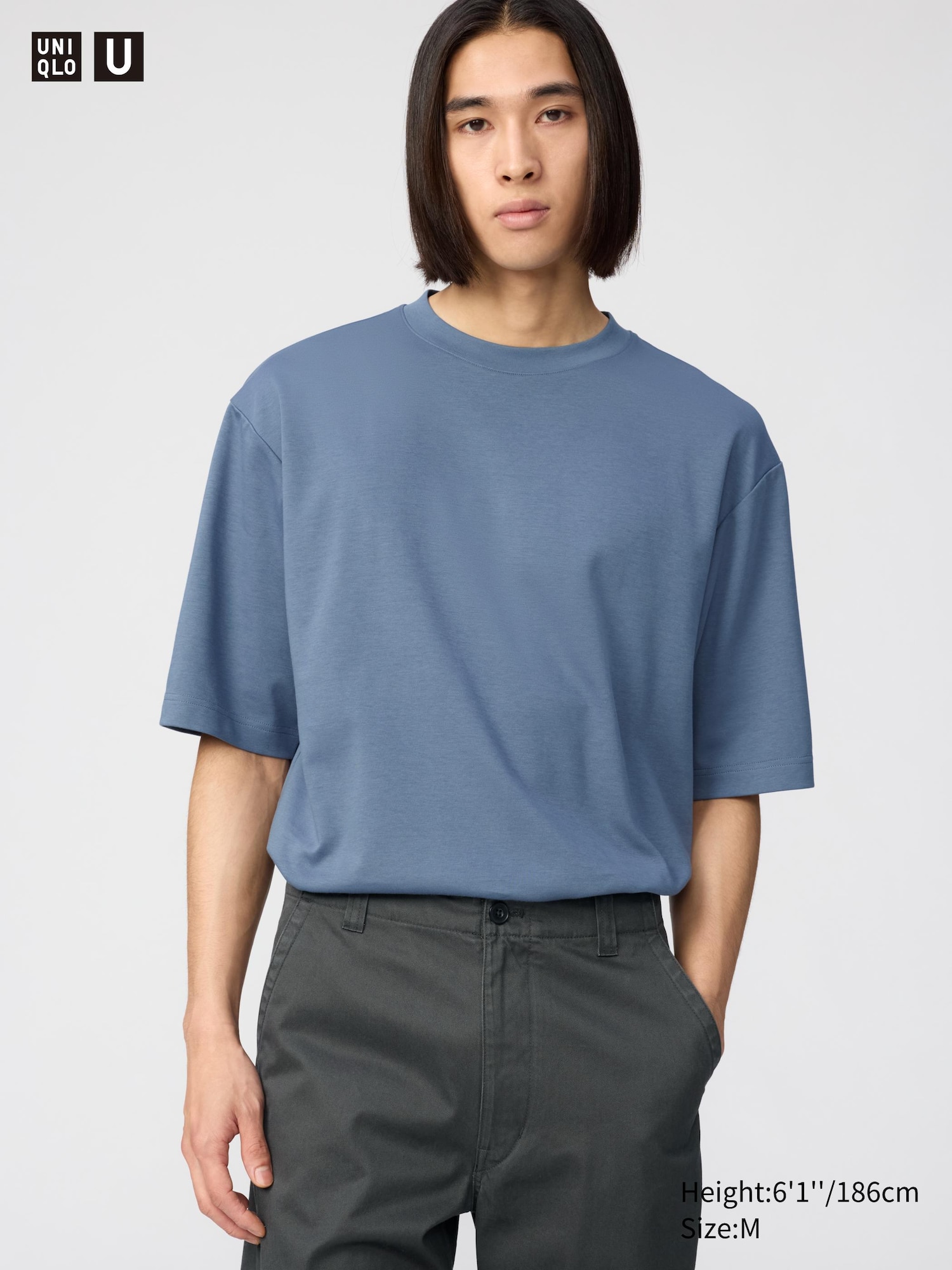Men's T-Shirts (BLUE, Uniqlo U) - UNIQLO US
