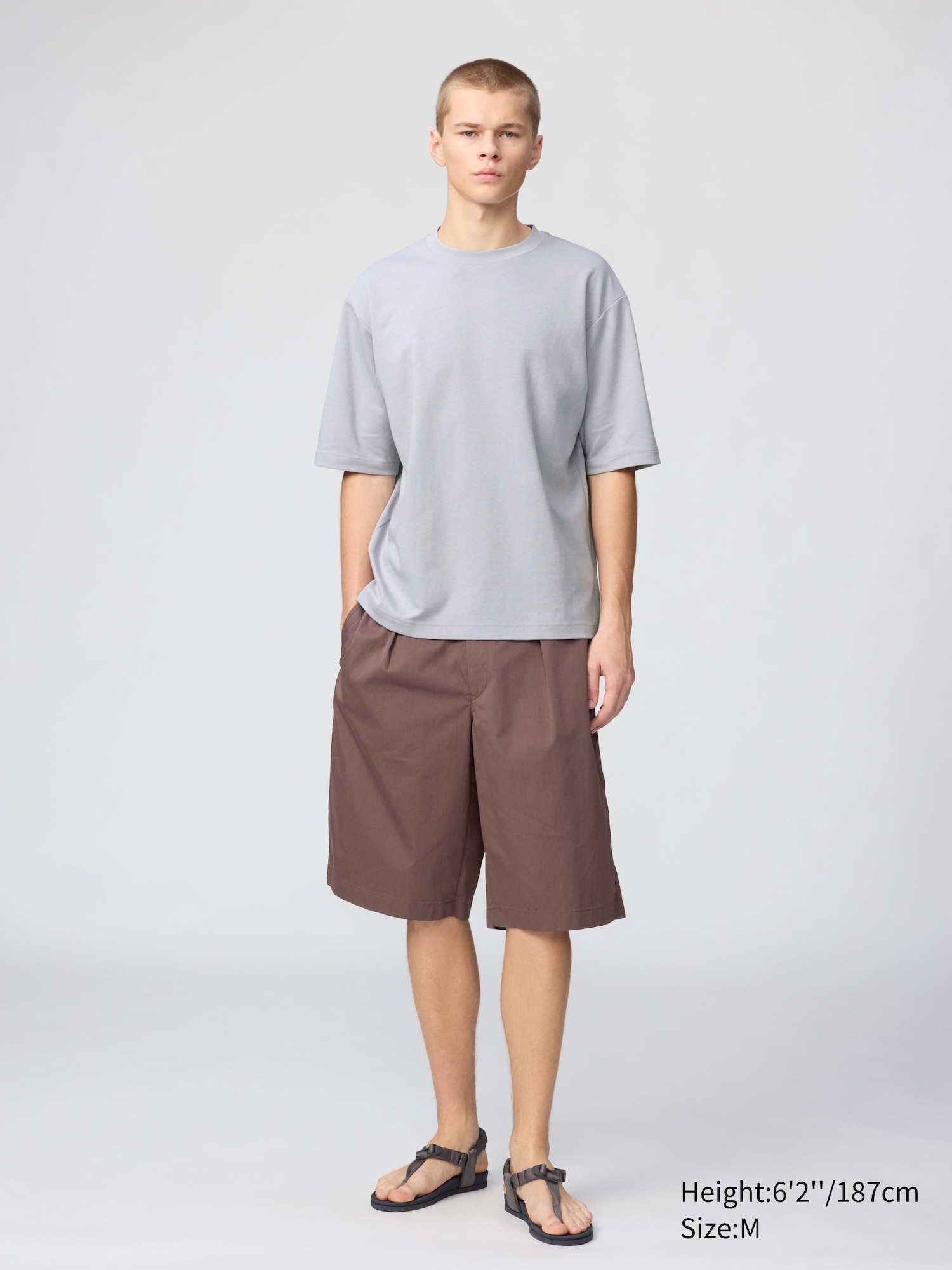 AIRism Cotton Oversized T-Shirt | Half-Sleeve