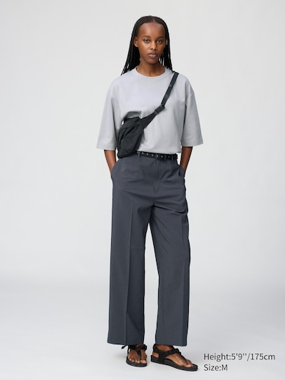 U AIRism Cotton Oversized Crew Neck Half-Sleeve T-Shirt