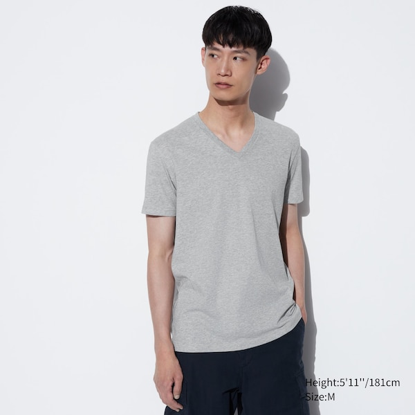 Dry V-Neck Short-Sleeve Color T-Shirt | UNIQLO US