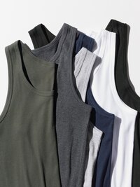 Dry Color Ribbed Tank Top