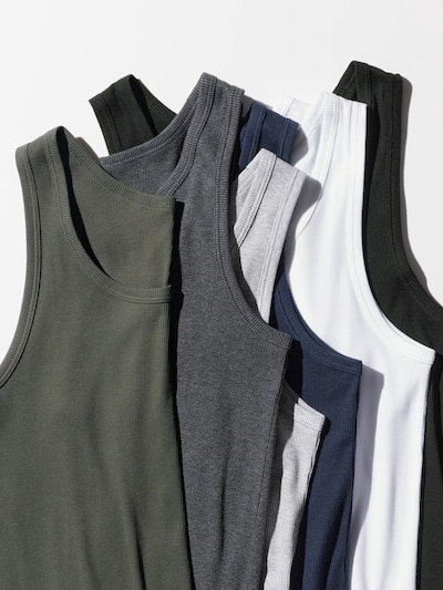Dry Color Ribbed Tank Top
