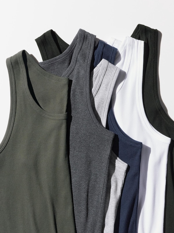 DRY Color Ribbed Tank Top