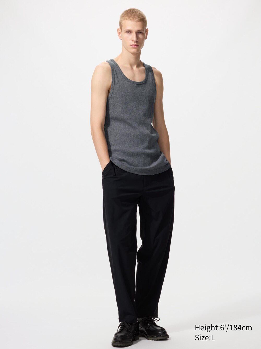 Uniqlo DRY Color Ribbed Tank Top — фото 3