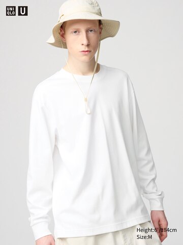AIRism Cotton Crew Neck Long-Sleeve T-Shirt