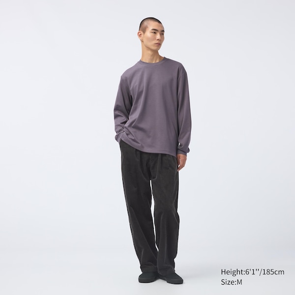 AIRism Cotton Crew Neck Long-Sleeve T-Shirt | UNIQLO US