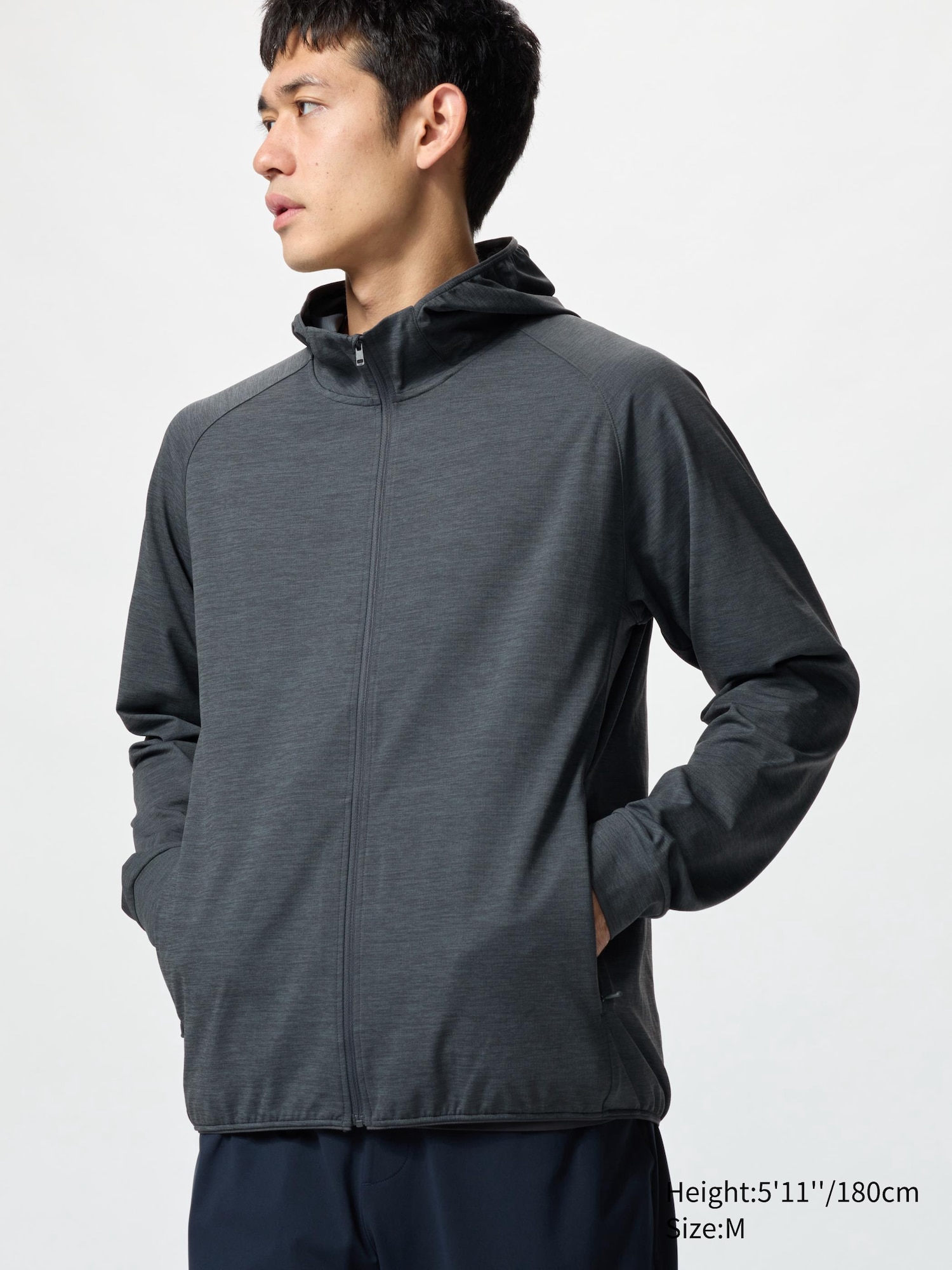 DRY EX Full Zip Hoodie Ultra Stretch UNIQLO US