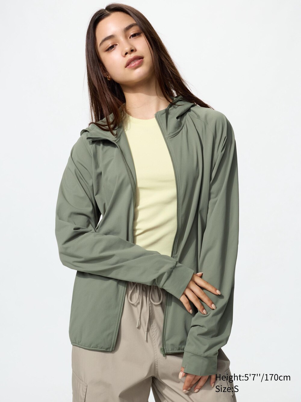 Uniqlo DRY-EX UV Protection Full-Zip Hoodie — фото 4
