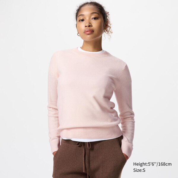 Cashmere Crew Neck Long-Sleeve Sweater