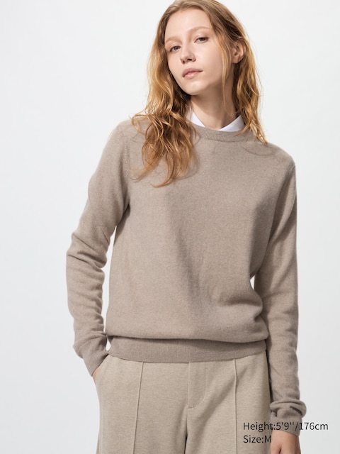 Кашемировый свитер Uniqlo beige