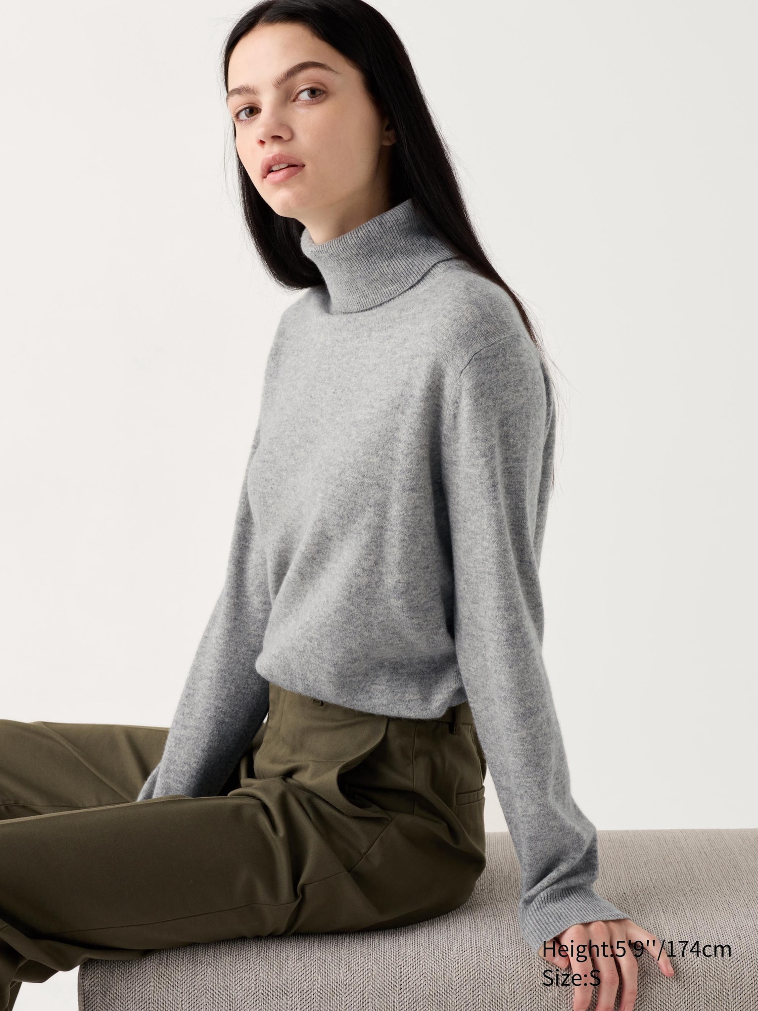 Cashmere Sweater Turtleneck UNIQLO US