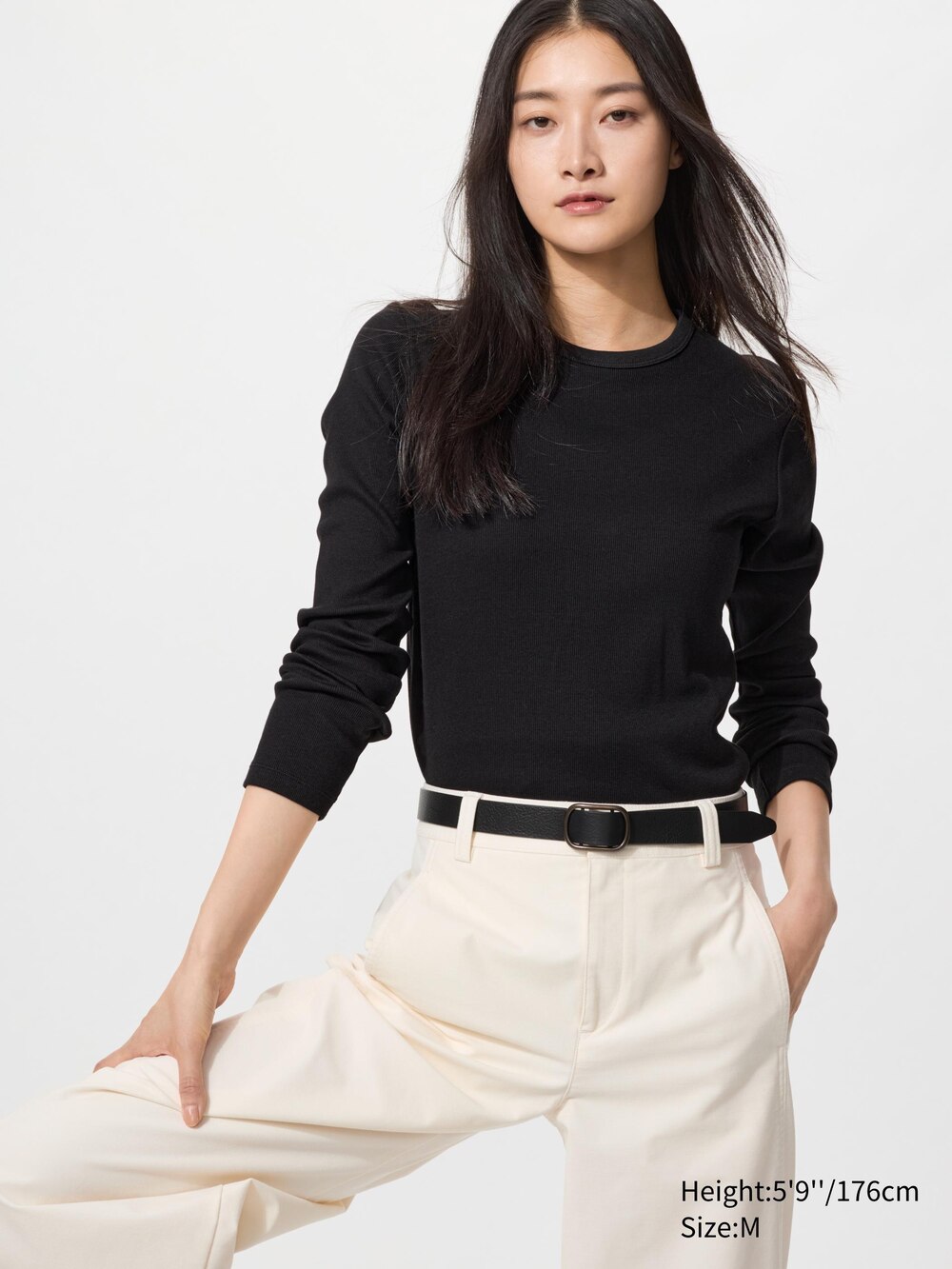 Uniqlo Soft Ribbed T-Shirt | Long Sleeve