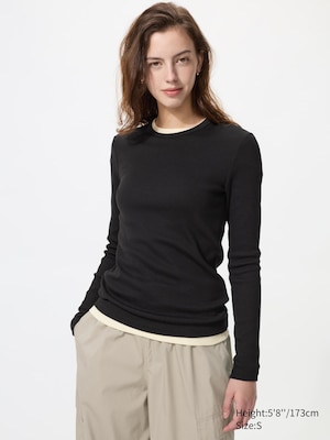 Soft Ribbed T-Shirt | Long Sleeve