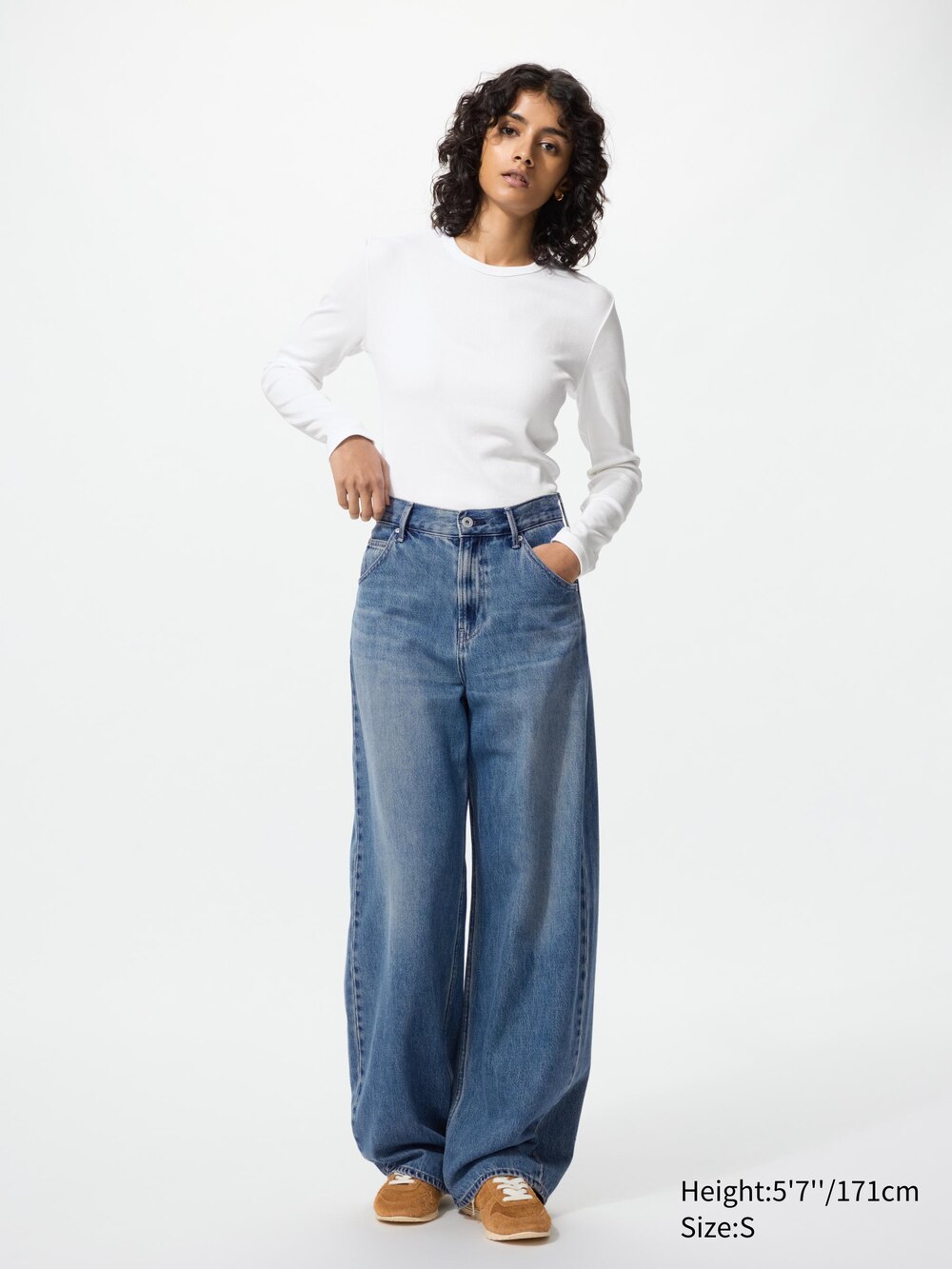 Uniqlo Soft Ribbed T-Shirt | Long Sleeve — фото 2