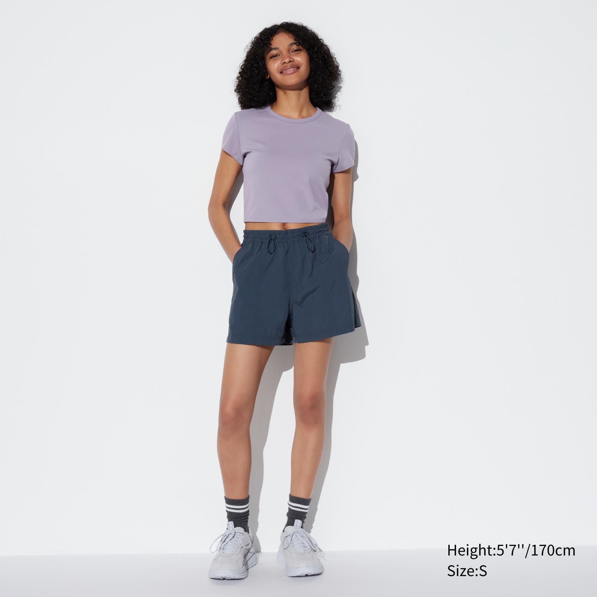Ultra Stretch AIRism Cropped Short-Sleeve T-Shirt