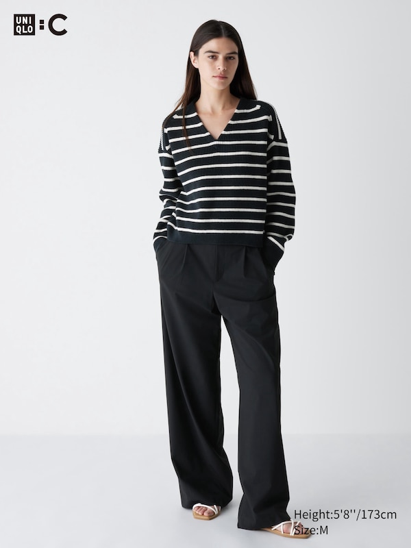 Pleated Wide Straight Pants | UNIQLO US