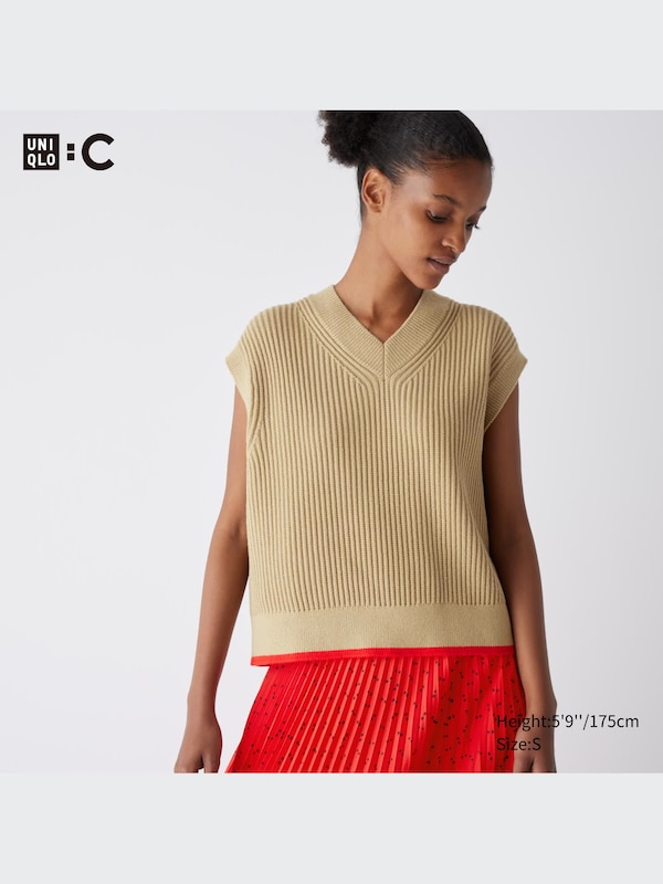 V-Neck Sweater Vest | UNIQLO US