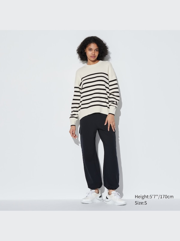 Smooth Cotton Relaxed Crew Neck Sweater