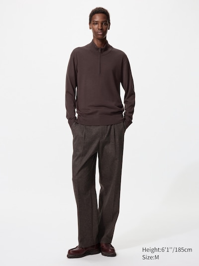 100 % Merinowolle Pullover (Reißverschluss)