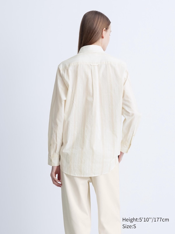 Relaxed Striped Long Shirt | UNIQLO US