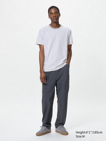 AIRism Cotton Striped Crew Neck T-Shirt (Contrast Trim)