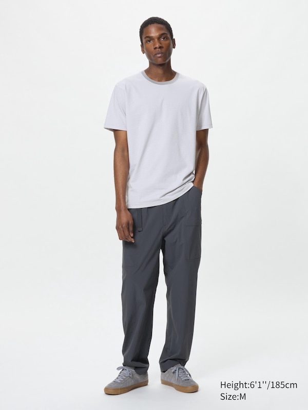 AIRism Cotton T-Shirt | Striped | Contrast Trim