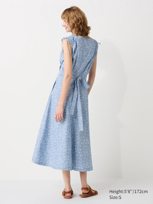 Printed Wrap Sleeveless Dress | UNIQLO US